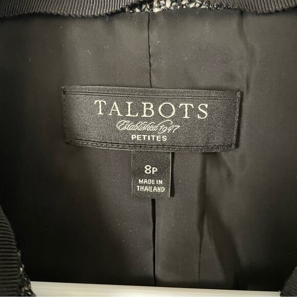 Talbots One Button Tweed Blazer Size 8P - Picture 2 of 5